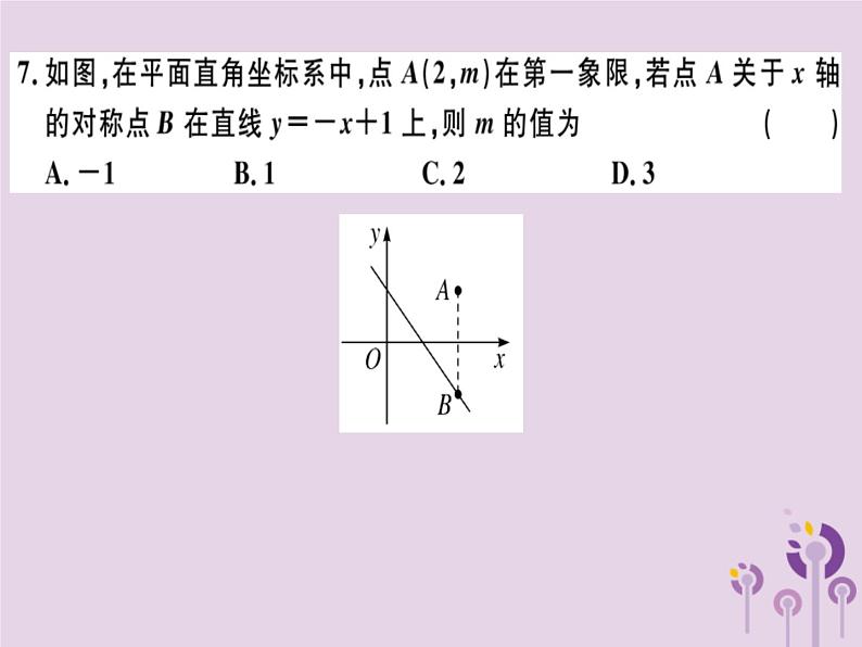 2019春八年级数学下册期末检测卷（一）（测试范围第十六章_第二十章）习题课件05