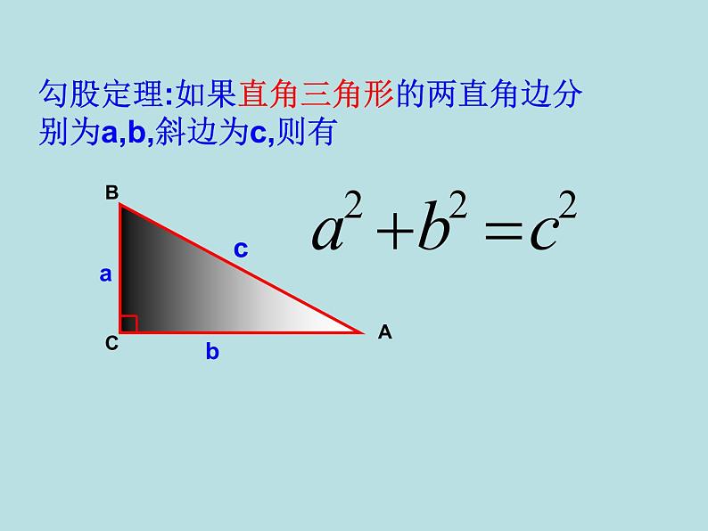 【精品】人教版初中数学八年级下册 17勾股定理 复习课件 PPT课件02