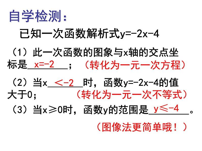 八年级上数学课件《一次函数、一元一次方程和一元一次不等式》  (5)_苏科版第4页