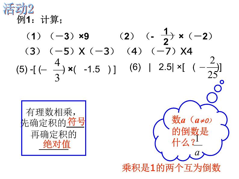 1.4.1有理数的乘法(第一课时) 课件07