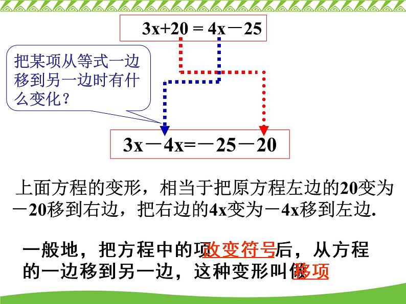 解一元一次方程(移项)ppt课件06