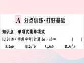 2019秋八年级数学上册第12章整式的乘除12-2整式的乘法1单项式与单项式相乘习题课件