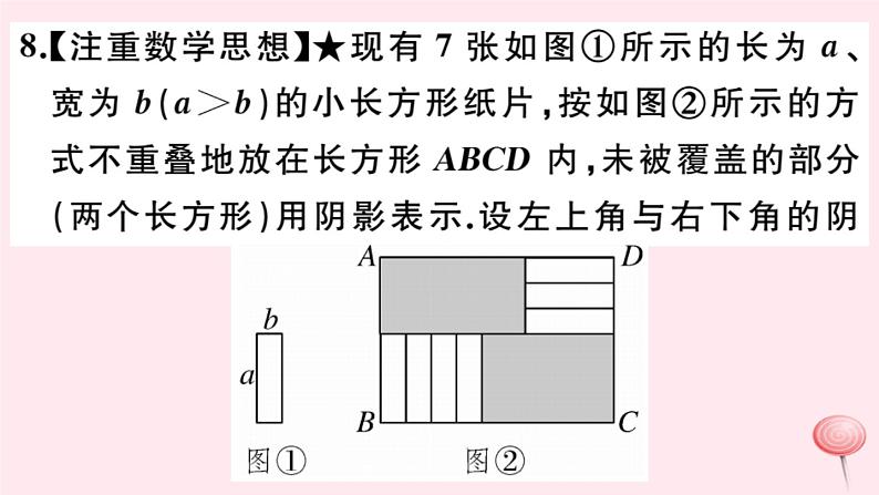 2019秋八年级数学上册第12章整式的乘除本章热点专练习题课件07