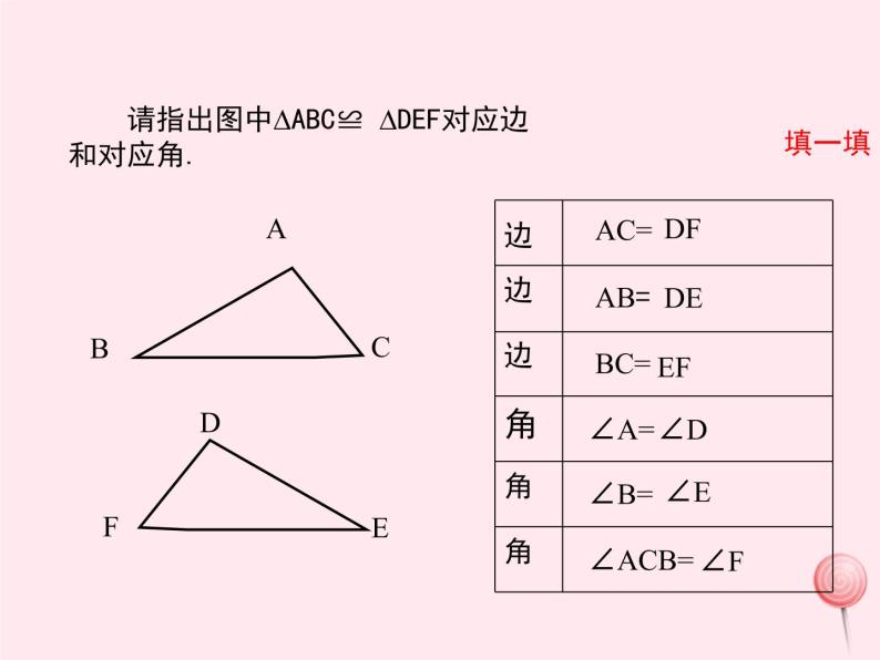 2019秋八年级数学上册第13章全等三角形13-2三角形全等的判定1全等三角形2全等三角形的判定条件课件05