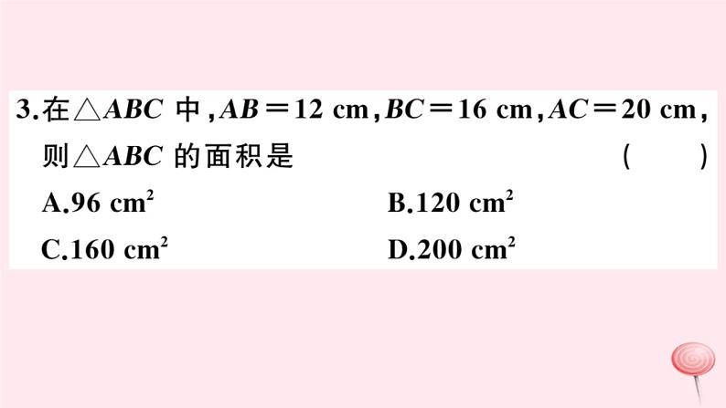 2019秋八年级数学上册第14章勾股定理本章热点专练习题课件04