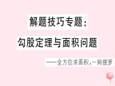 2019秋八年级数学上册解题技巧专题勾股定理与面积问题习题课件