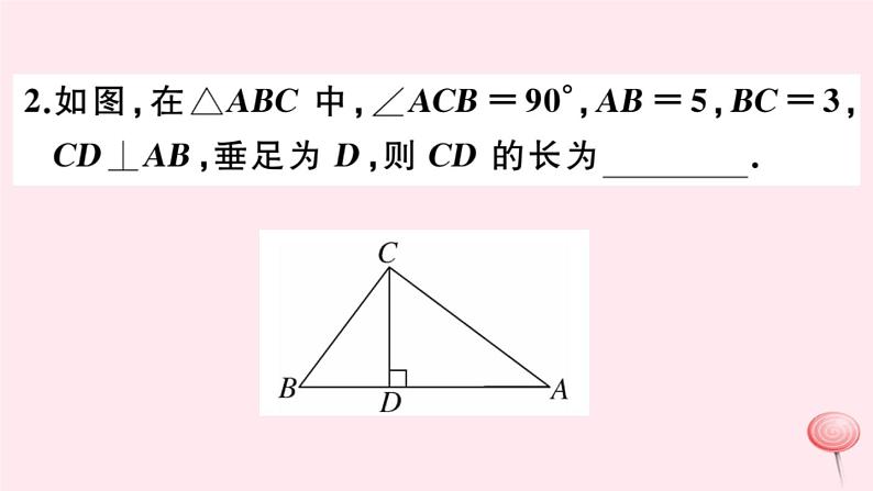 2019秋八年级数学上册解题技巧专题勾股定理与面积问题习题课件03