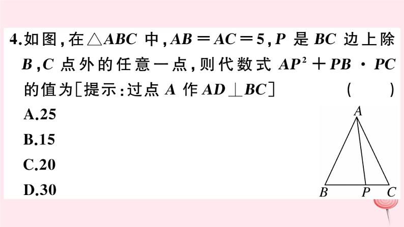 2019秋八年级数学上册解题技巧专题勾股定理与面积问题习题课件05