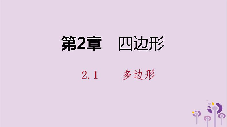 八年级下数学课件2-1    多边形_湘教版01