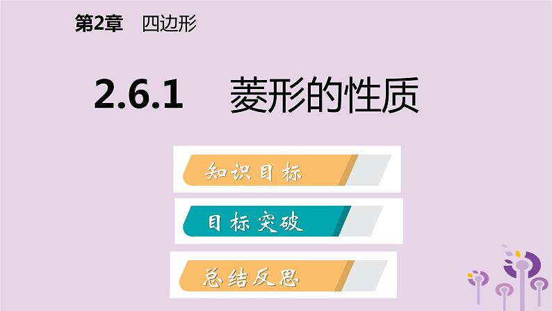 八年级下数学课件2-6-1    菱形的性质_湘教版02