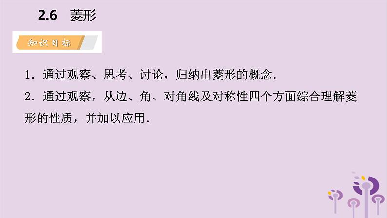 八年级下数学课件2-6-1    菱形的性质_湘教版03