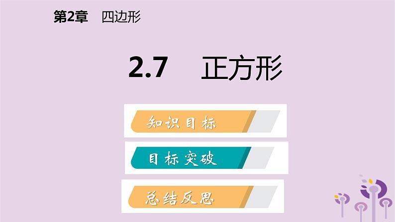 八年级下数学课件2-7    正方形_湘教版02