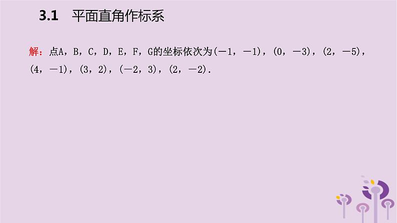 八年级下数学课件3-1  平面直角坐标系_湘教版05