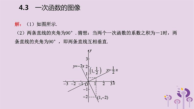 八年级下数学课件4-3   一次函数的图像_湘教版06