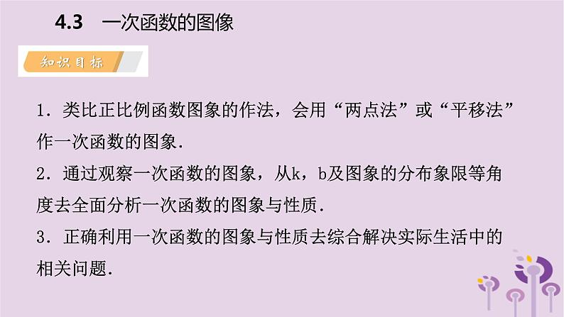 八年级下数学课件4-3 一次函数的图像_湘教版第3页