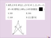 八年級數(shù)學(xué)上冊第2章三角形2-5全等三角形第4課時(shí)全等三角形的判定（AAS）習(xí)題課件（新版）湘教版