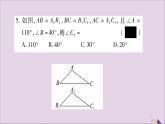 八年级数学上册第2章三角形2-5全等三角形第5课时全等三角形的判定（SSS）习题课件（新版）湘教版