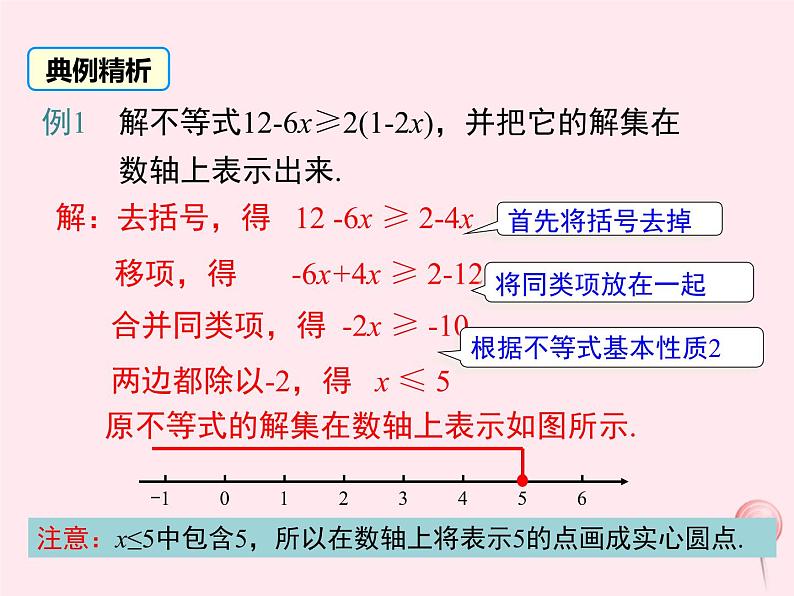 八年级数学上册第4章一元一次不等式（组）4-3一元一次不等式的解法第2课时在数轴上表示一元一次不等式的解集教学课件（新版）湘教版08