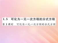 初中1.5 可化为一元一次方程的分式方程习题课件ppt