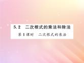 2019秋八年级数学上册第5章二次根式5-2二次根式的乘法和除法（第1课时二次根式的乘法）习题课件（新版）湘教版