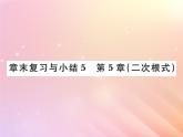 2019秋八年級數(shù)學(xué)上冊第5章二次根式章末復(fù)習(xí)與小結(jié)習(xí)題課件（新版）湘教版