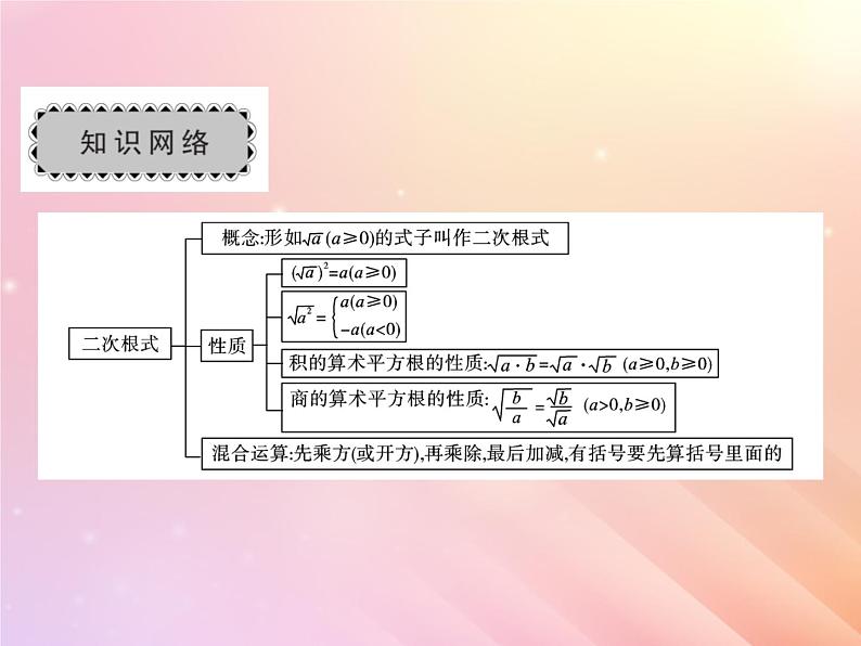 2019秋八年级数学上册第5章二次根式章末复习与小结习题课件（新版）湘教版02