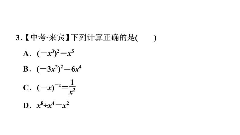 八年级上数学课件1-3-3整数指数幂的运算法则_湘教版06