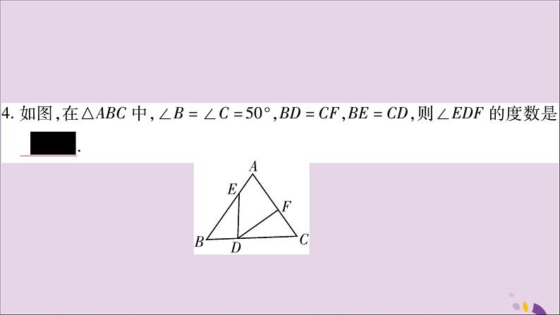 八年级数学上册第2章三角形2-5全等三角形第6课时全等三角形的性质与判定的综合运用习题课件（新版）湘教版06