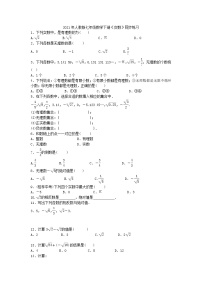 人教版七年级下册第六章 实数6.3 实数优秀一课一练