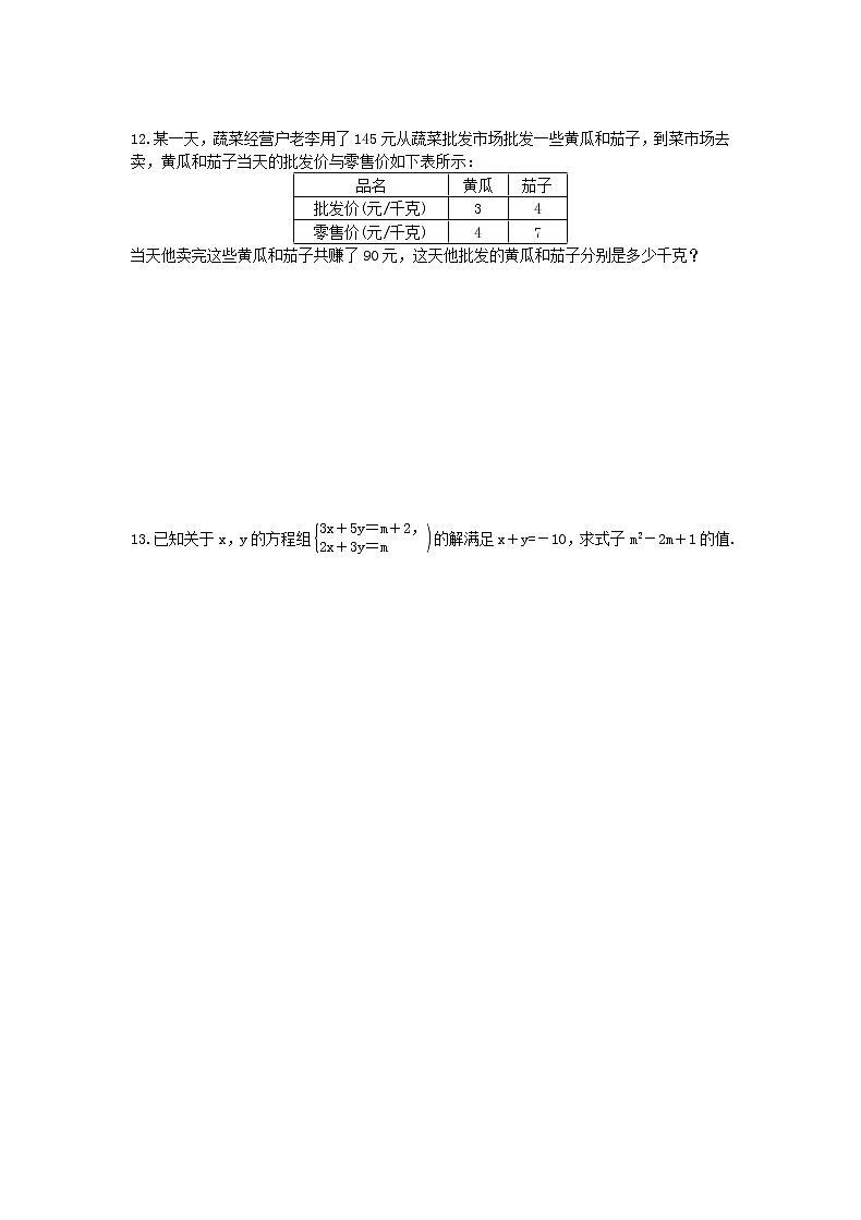 2021年人教版数学七下8.2《消元---解二元一次方程组(2)》同步练习（含答案）03
