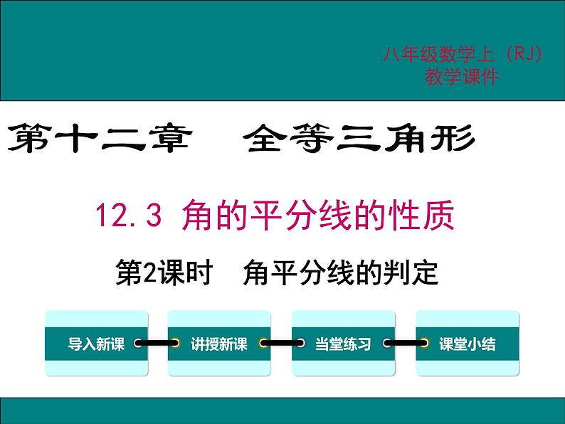 12.3 第2课时 角平分线的判定 课件01