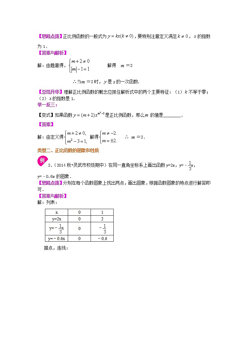 正比例函数（基础）知识讲解02