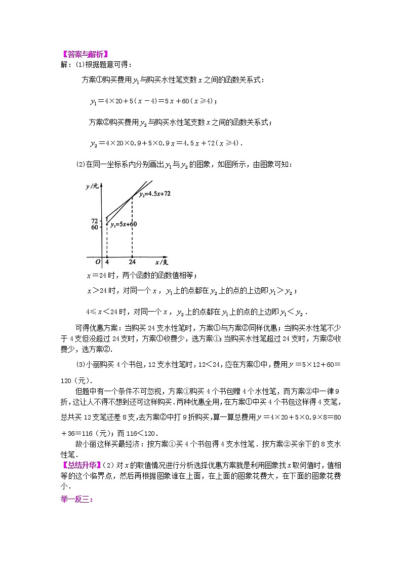 一次函数的应用（提高）知识讲解03
