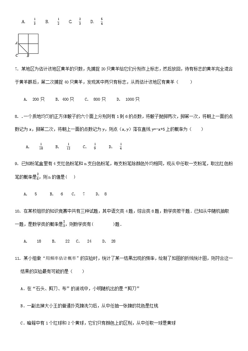 第3章概率的进一步认识-北师大版九年级数学上册期末单元练习（详解）02
