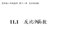 初中数学苏科版八年级下册11.1 反比例函数课文内容ppt课件