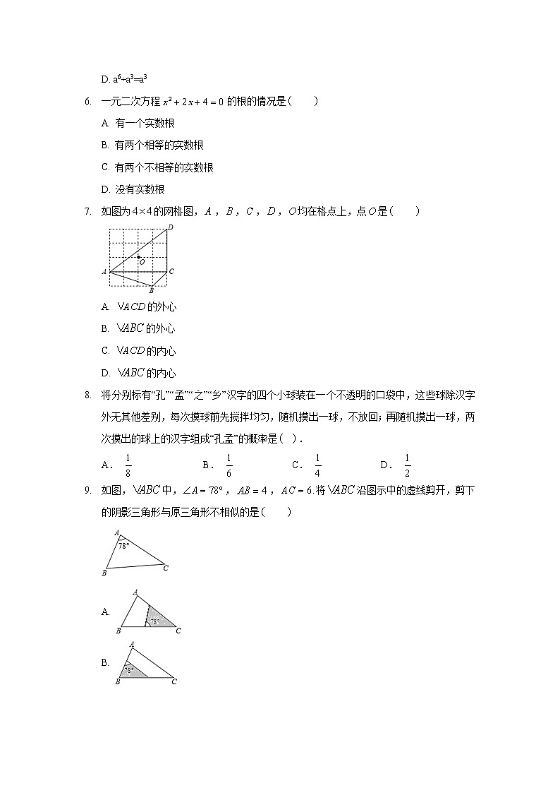 2019年河北省唐山市玉田县中考数学一模试卷02