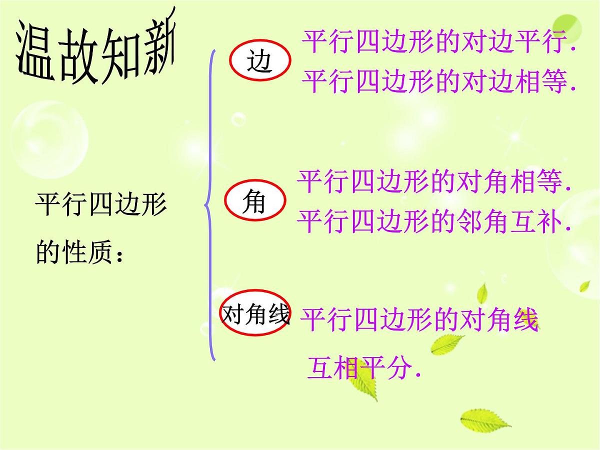 八年级下数学课件《平行四边形》课件2_苏科版第2页