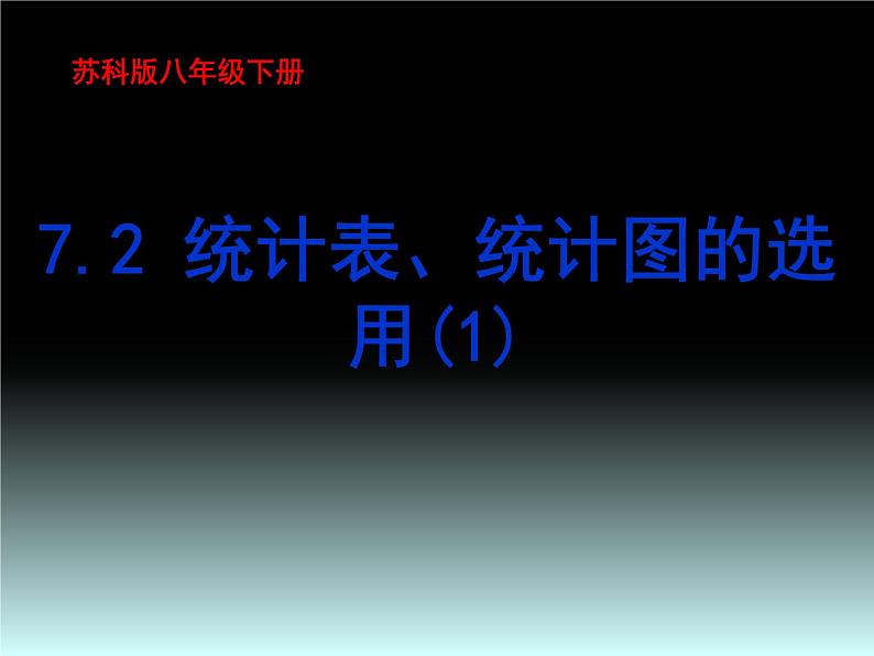 八年级下数学课件《统计表、统计图的选用》 (4)_苏科版第1页