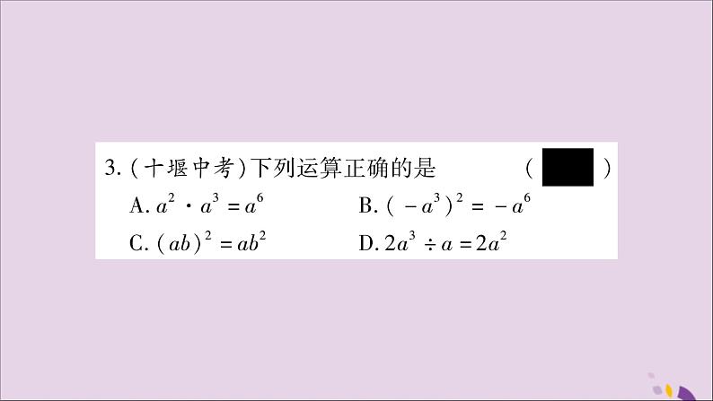 八年级数学上册双休作业（1）习题课件（新版）湘教版04