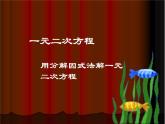 八年級(jí)下數(shù)學(xué)課件《用分解因式法解一元二次方程》參考課件3_魯教版