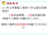 八年级下数学课件9-8相似三角形的性质（1）_鲁教版