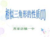 八年级下数学课件相似三角形性质一课件_鲁教版