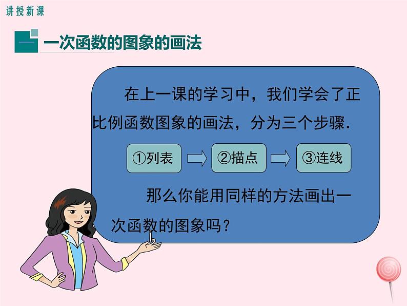 2019秋八年级数学下册第二十一章一次函数21-2一次函数的图像和性质第1课时一次函数的图像教学课件（新版）冀教版04