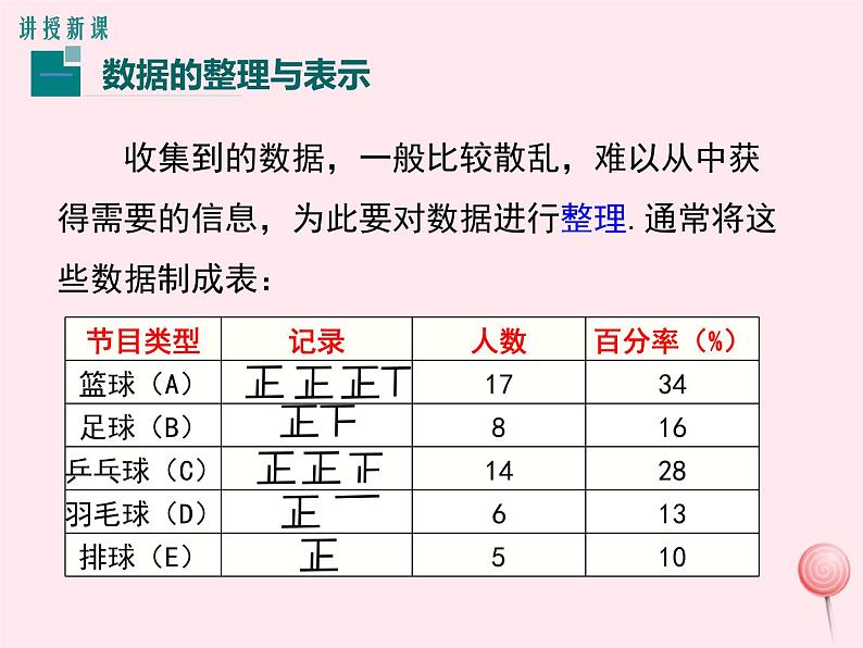 2019秋八年级数学下册第十八章数据的收集与整理18-3数据的整理与表示第1课时条形统计图与扇形统计图教学课件（新版）冀教版04