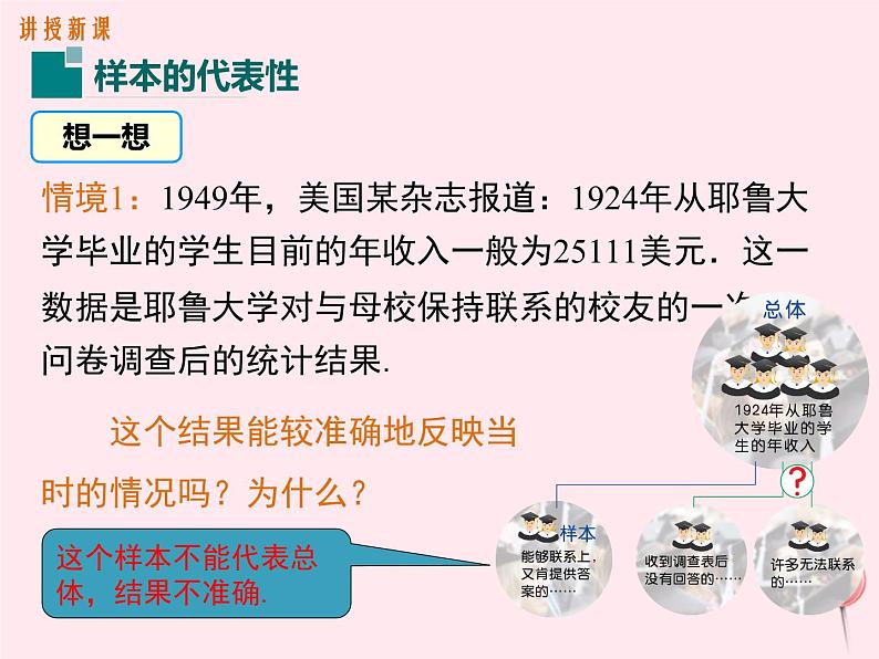 2019秋八年级数学下册第十八章数据的收集与整理18-2抽样调查第2课时样本的代表性教学课件（新版）冀教版04