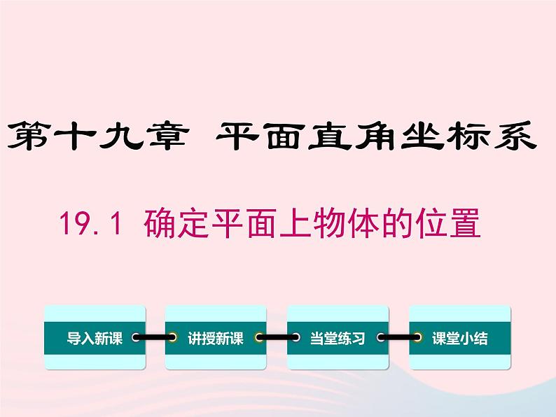 2019秋八年级数学下册第十九章平面直角坐标系19-1确定平面上物体的位置教学课件（新版）冀教版01