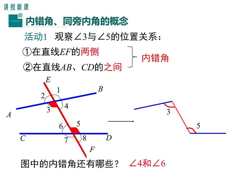 2.2 第2课时 利用内错角、同旁内角判定两条直线平行 ppt课件（北师大版七下）04