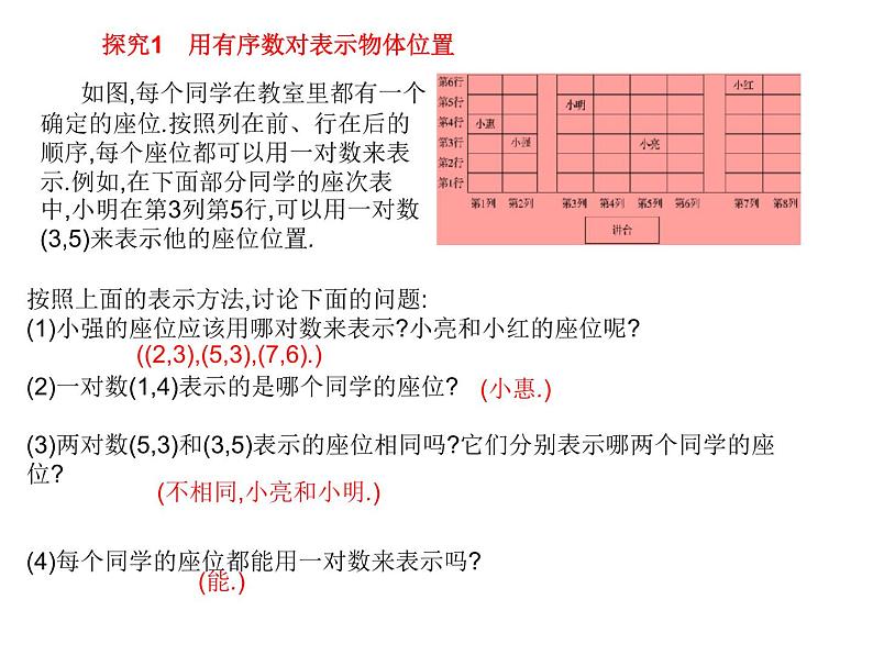 八年级下数学课件《确定平面上物体的位置》课件3_冀教版03