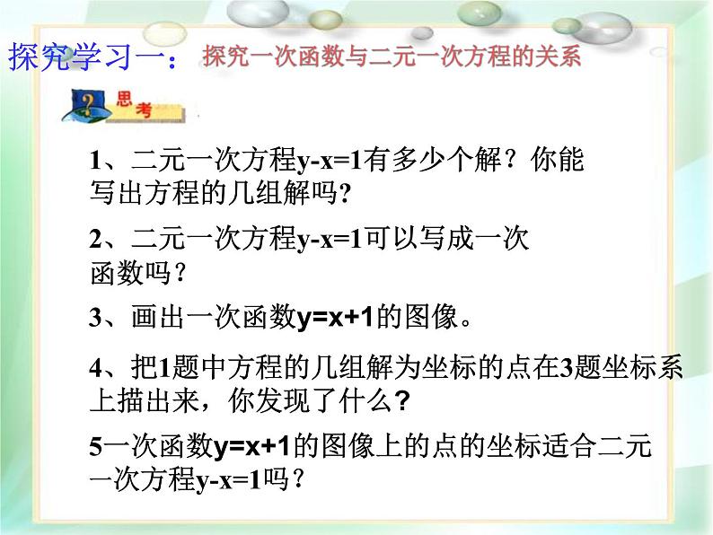 八年级下数学课件21-5《一次函数与二元一次方程的关系》ppt课件1_冀教版第3页