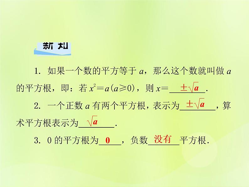 八年级数学上册第11章数的开方11-1平方根与立方根11-1-1平方根习题课件02